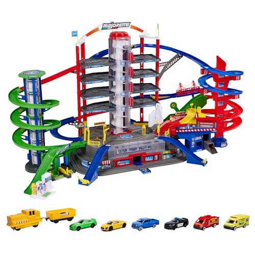 Garage Majorette Super City 128 Cm Largeur 78cm Hauteur + 6 Voitures Et 1 Train - vue 4