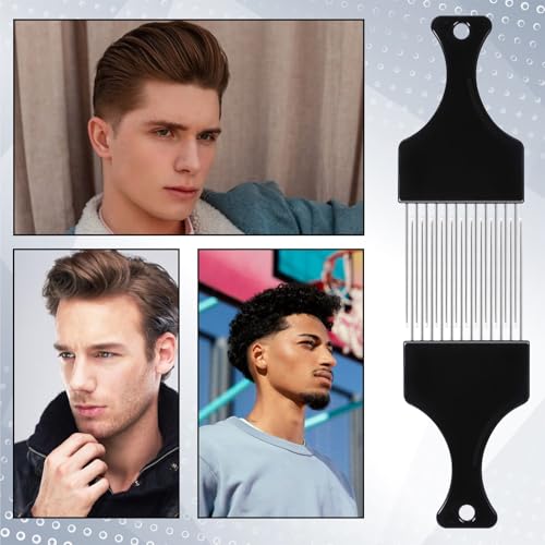 Set 4 Peines Metal para Cabello Afro y Rizado miniatura 6