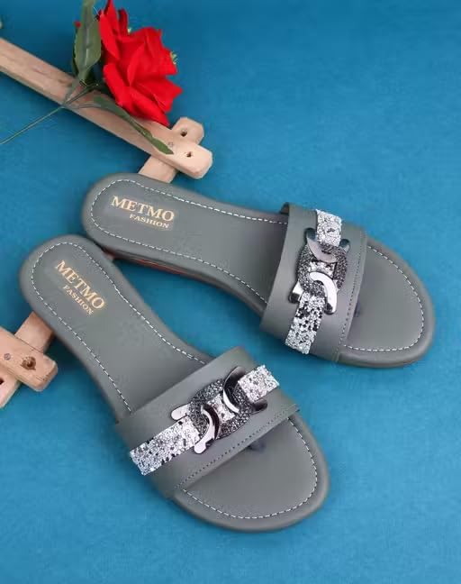 Image of Butchi Stylish Women's Sandal Design No L1993 Color Green