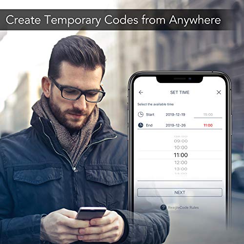 Reagle Smart Lock, Bluetooth Keypad Deadbolt, Apple HomeKit Certified, Works with Siri, iOS and Android - Dark Bronze