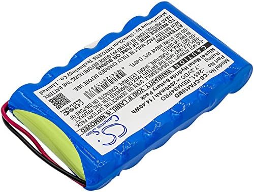 7.2V Battery Replacement for Cefar Activ 4 Compatible with Cefar Bodymax Trainer (NGSF4), Myo 4, Rehab 4 Pro, 2651, REHAB4PRO Battery
