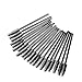 G2PLUS 100PCS Disposable Eyelash Brushes, Adjustable Mascara Wands Makeup Applicator Kits, Eyelash Spoolies Brushes for Eyelash Extensions and Eyebrows (Black)