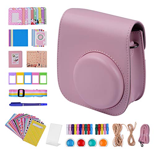 12-in-1 Instant Camera Accessories Bundle Kit Compatible with Fujifilm Instax Mini 11 Including Camera Bag/Camera Strap/Photo Album/Photo Clips/Photo Frame/Hanging String/Stickers/Pen/Filters-4