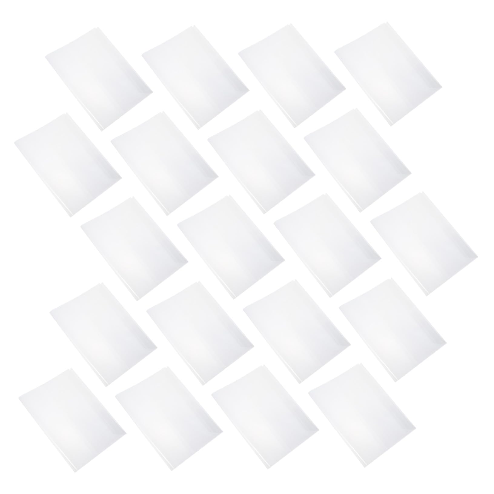 Gatuida 50 Stück Transparente Wasserdichte Buchumschläge aus PVC Kratzfeste Buchhüllen Verstellbare Dicke Buchschutzhüllen für Schulbücher Transparente Taschenbuchcover für Schüler