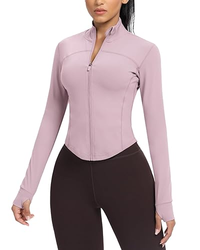 AVGO Workout Jackets Athletic Tops - Large - Dusty Rose