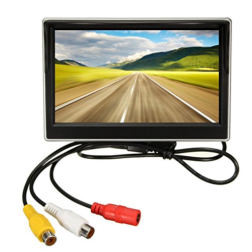 C-FUNN 5 Pouces LCD Moniteur Miroir Et sans Fil IR Arrière Voiture Rétro-Vision Back Up Camera Kit