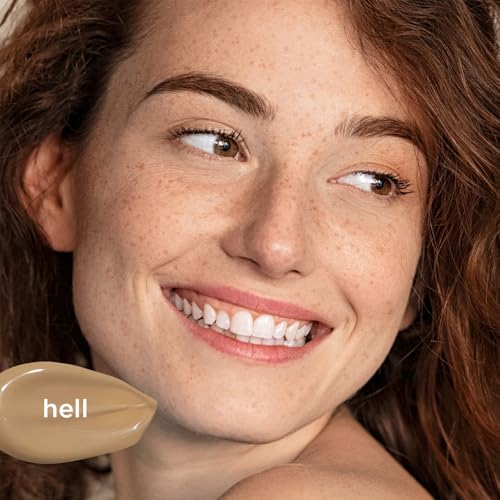 JUNGLÜCK Getöntes Serum Gesicht – Vegan | Pflegende Foundation mit Hyaluron | Gesichtsserum für einen natürlichen No-Make-Up Look mit leichter Deckkraft für einen gleichmäßigen Teint - Hell