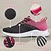 Wabkderpu Womens Running Shoes Lightweight Mesh Breathable Tennis Sneakers Non Slip Workout Gym Athletic Sneakers Slip-On Casual Walking Shoes Comfortable Fashion Sneaker Black
