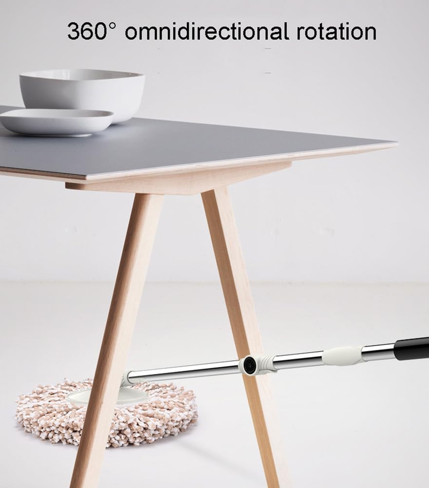 Fregona y cubo giratorios para el hogar, herramienta de limpieza de suelos | Sistema de cubeta y trapeador giratorio para pisos de madera noble en el hogar