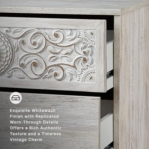 Signature Design by Ashley Paxberry 5 Drawer Chest of Drawers, Whitewash - image 5