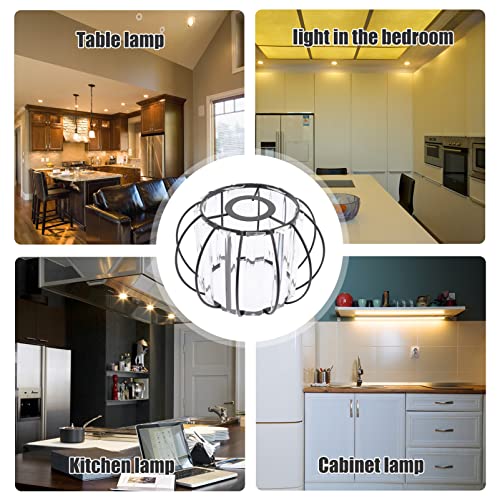Image of Uonlytech Lantern Style Ceiling Light Shade Glass Pendant Lampshade Elegant Lamp Guard for Living Room Bedroom Dining Room Kitchen Decor