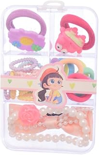 Daphane Clips With Hair Ties & Multi Design For Girls Set - Multicolor - 1551