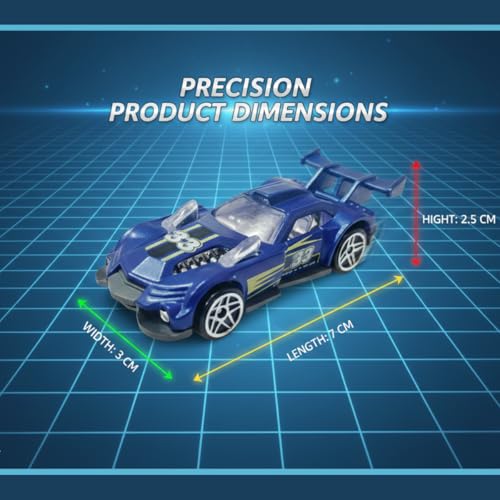 Image of GENIE'S TOY BUS Color Changing Die-Cast Racing Car I 1:64 Scale Temperature Sensitive Paint Sports Car I Change Color with Water I Kids Collectible Toy for Ages 3+ I Best Birthday Gift for Kids