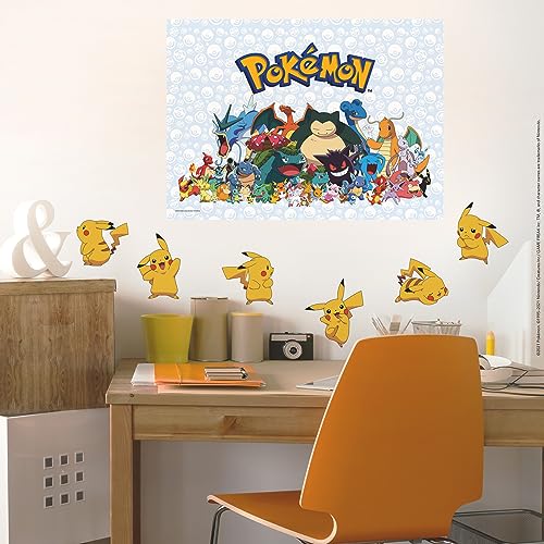 RoomMates RMK3596SCS Pokemon Pikachu Peel and Stick Wall Decals, Multicolor, 8 inch - Image 4