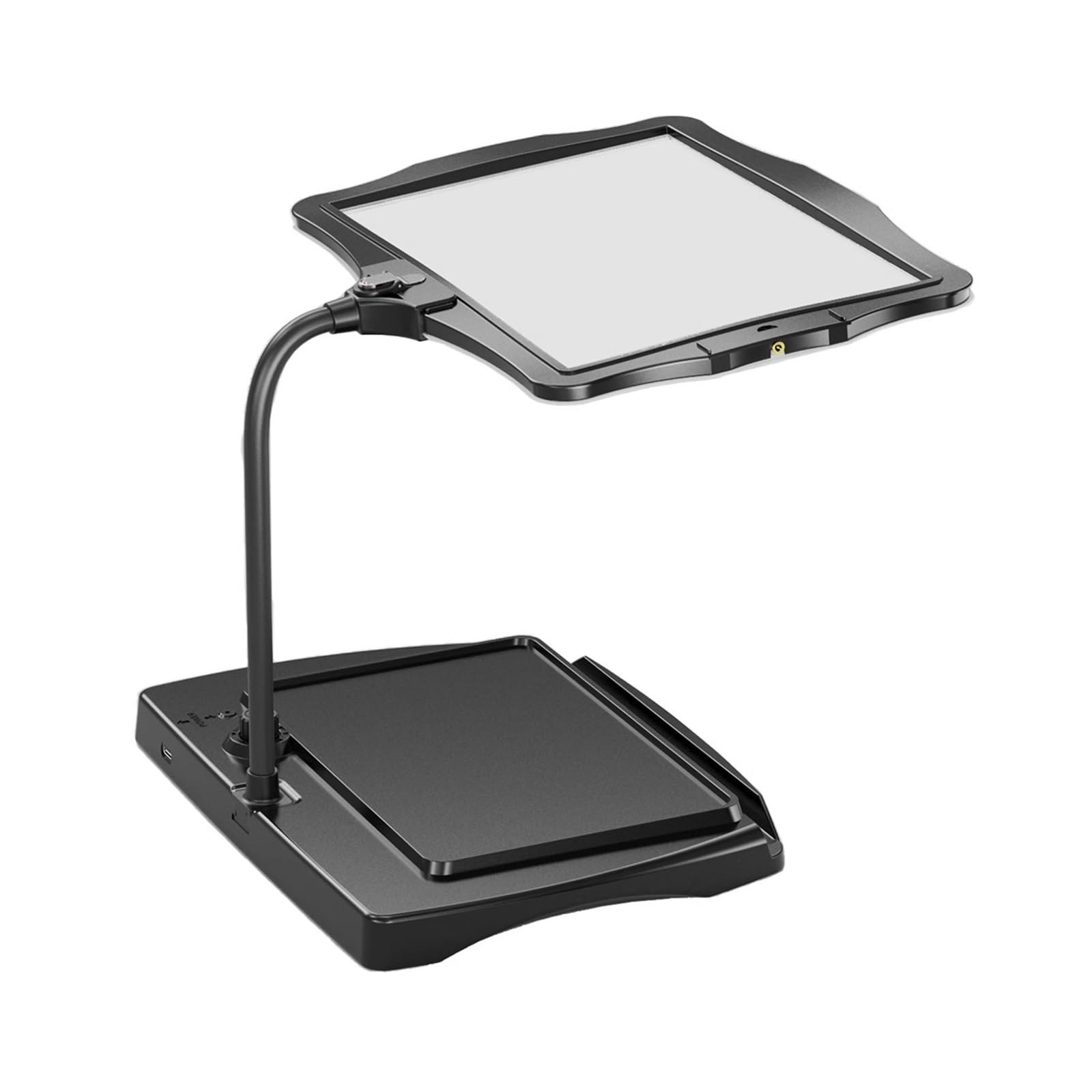 Lente D'ingrandimento Digitale per Ipovedenti Da Tavolo, Display HD, Ausilio Alla Lettura Elettronico, Zoom 4X, Oscuramento a Sfioramento, Design Ricaricabile, per Leggere e Scrivere(Schwarz)