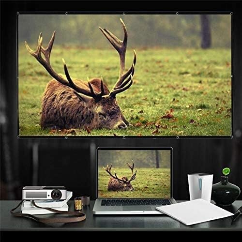 Pantalla de proyección portátil de 120 pulgadas 16:9 plegable miniatura 4