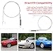 SRIAOO (2pack) For Convertible Top Side Tension Cables Compatible with Mazda Miata 1990-1997 MX-5 Direct Fit Steel Replacement Left & Right Upper Hold Down Cables