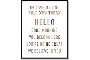 In Case No One Told You Today, Hello, Good Morning, Classroom Wall...