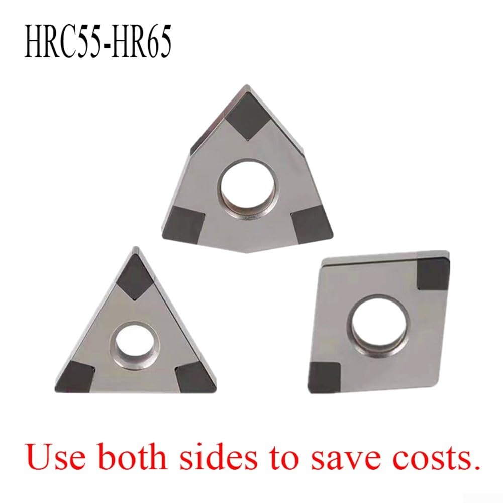 Insertos de torneado HRC65 CBN para mecanizado CNC WNMG431 VNMG331 CNMG431 TNMG331 con rendimiento de corte mejorado (TNMG160404 CBN-6)