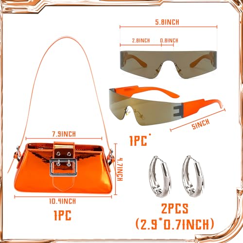 JeVenis Y2K Accessories Aesthetics Early 2000s Y2K Accessories Y2K Fashion Purse Techno Purse Crossbody Handbag4