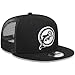 New Era Men's Black Miami Dolphins Throwback Main Trucker 9FIFTY Snapback Hat