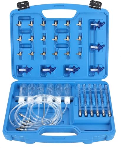 8MILELAKE Diesel Injector Flow Diagnostic Cylinder Common Rail Adaptor Test Tool Kit