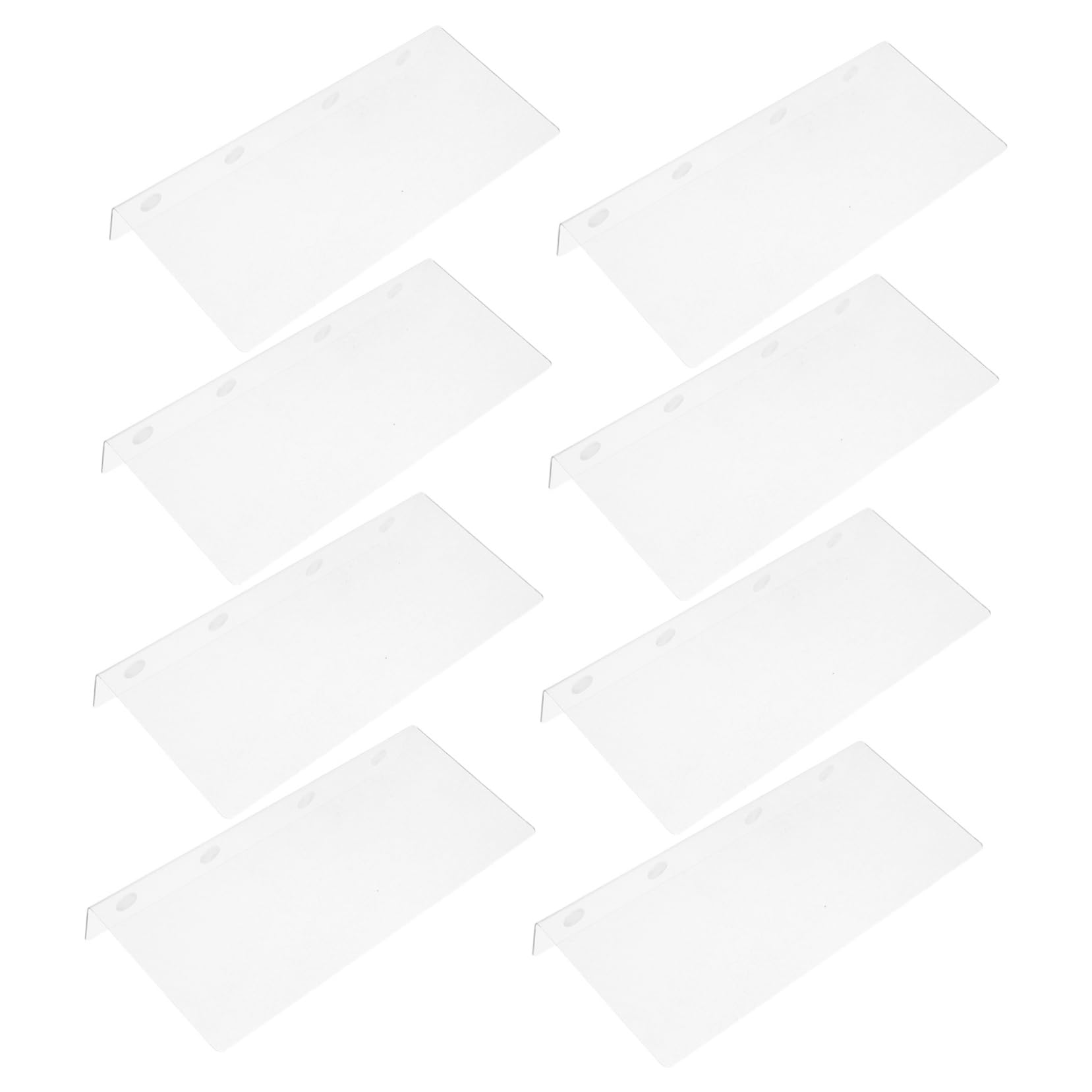 Alipis 8Pcs Clear Acrylic Shelf Dividers Adjustable Organizers for Clothes Towels Shoes and Books Easy Installation for Home Office Kitchen and Bathroom