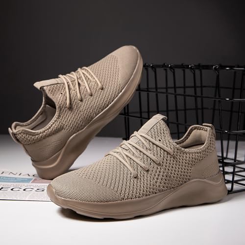 Image of Men's Running Walking Shoes Sneakers Tennis Fitness Athletic Shoes Non Slip On Sports Casual Workout Shoe Lightweight Comfortable Gym Fashion Breathable Mesh Trainer