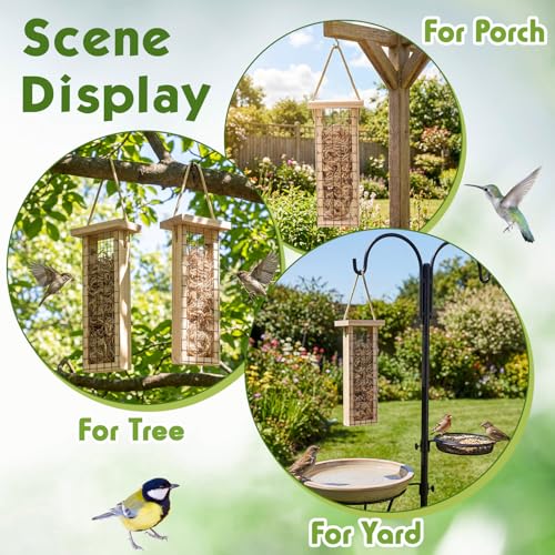 Image of Menkxi 2 Pcs Bird Nesting Material, Hummingbird Nest, Natural Nesting Fiber Cotton, Refillable Nestings Accessories for Wild Bird, Enjoy Birds Gardening Outside, Garden Decoration Gifts (Grid Style)