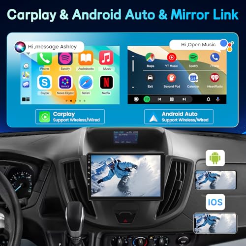 Autoradio Android tactile Ford Transit 2015-2019 avec Android Auto et caméra AHD - 4