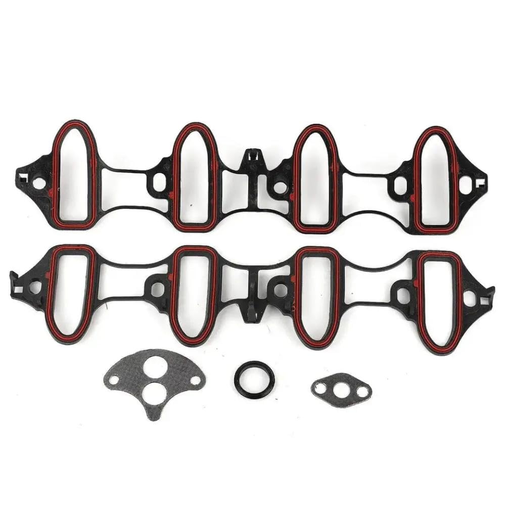 Intake Manifold Gasket Set MS98016T MS92211 MS18007 MS4657 FPR-1038 Compatible with Express 2500 3500 2003-2015 4.8L 5.3L 6.0L(Black)