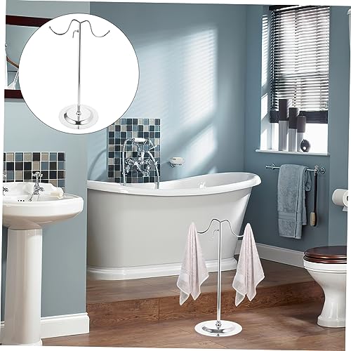 Toallero de encimera cromado y metálico para muebles de baño 5