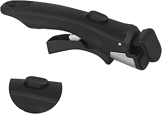 着脱式フライパン取っ手 鍋の取っ手 汎用 耐熱 取り付け簡単 ワンタッチ着脱 片手操作 鍋傷つけず 安定性 ティファール/アイリスオーヤマ/サーモス他対応 交換用ハンドル