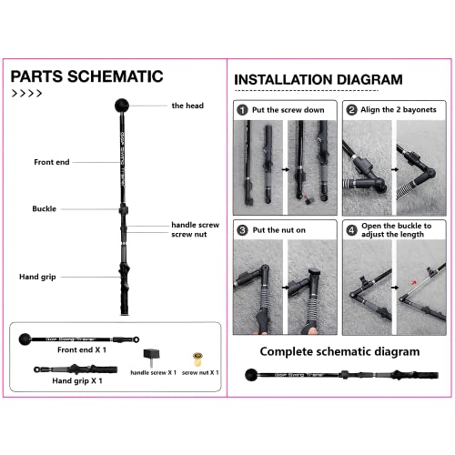 image for COLORCASA Golf Swing Trainer,Adjustable Portable Golf Training Aid to 