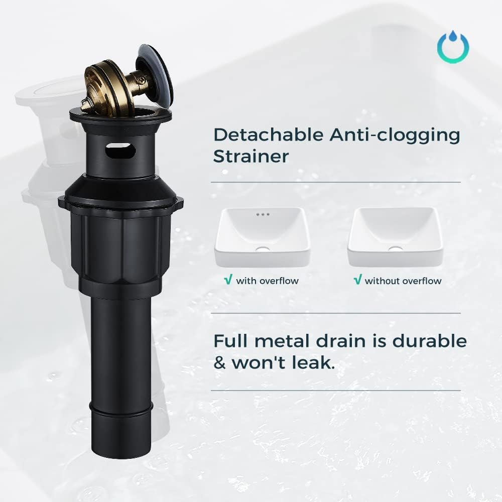 Detachable anti-clogging strainer in pop-up drain