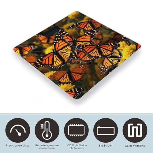 Báscula Digital Monarch Butterflies para Baño 400 lb miniatura 3