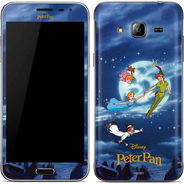 Skinit Decal Phone Skin Compatible with Galaxy J3 - Officially Licensed Disney Peter Pan Wendy and The Boys to Neverland Design