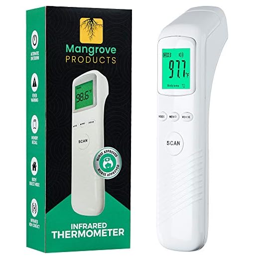 Mangrove Products: Nurse Approved Thermometer for Adults Forehead, Nurse Accessories for Work, No Touch Thermometer for Adults and Kids, Nursing School Essentials, Forehead Thermometer