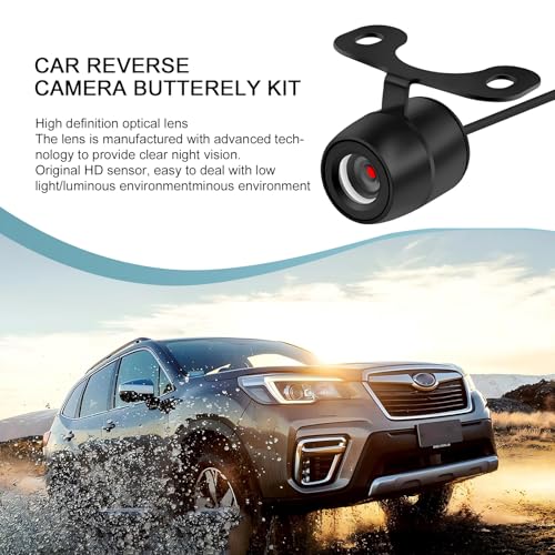 Image of 1 PC Car HD Night Vision CCD Rear View Camera, IP68 Waterproof, 170 Degree Wide-Angle, Dynamic Path Guide Line, for Most Vehicles (Black)