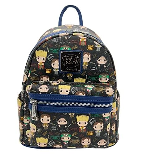Loungefly NBC The Office Dwight Shcrutte AOP Mini Backpack