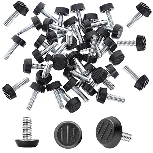FAURAPMNG Lot de 70 Pieds de Nivellement Réglables M6 pour Meubles - Vis Filetées pour Table, Chaise et Autres Meubles
