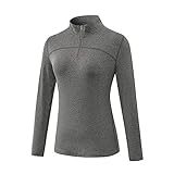 Valcatch Women's Thermal Pullover Quarter Zip Long Sleeve Tops Fleece Jacket Cold Weather Base Layer Shirt for Running Ski