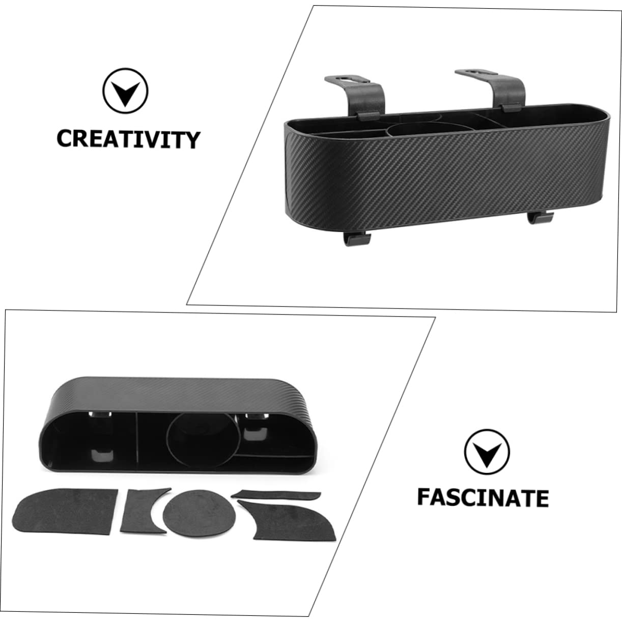Hemobllo 2piezas Caja De Almacenamiento Para Coche Organizador Para Asiento Trasero De Coche Organizador Colgante Caja De Pañuelos Viajes