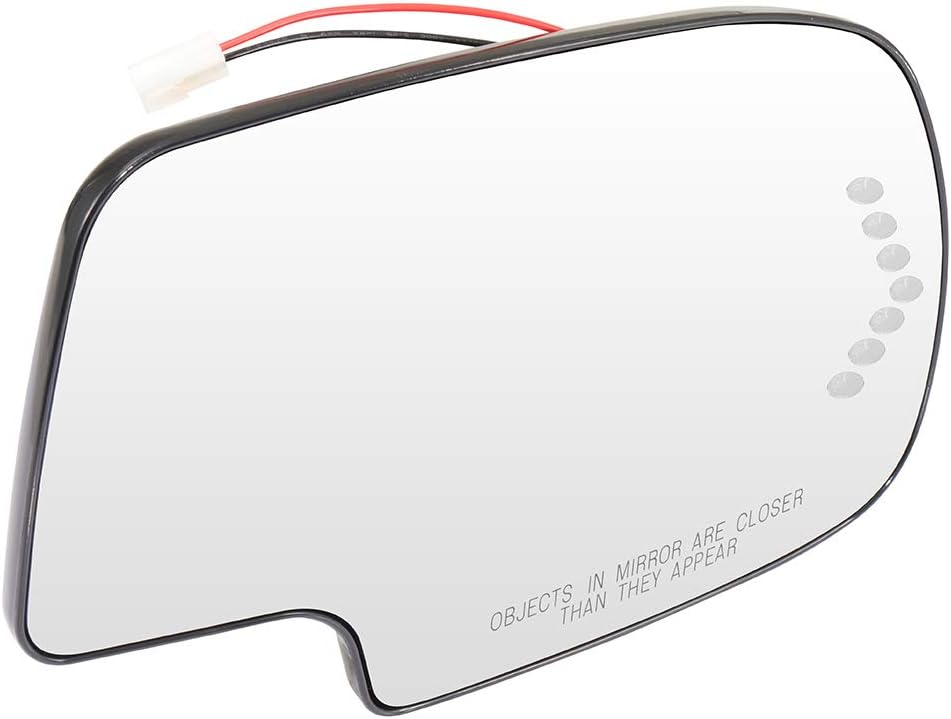 ECCPP Exterior Mirrors Glass Replace with 2003-06 For Chevy Silverado 1500 2007 1500 Classic Driver and Passenger Side 88944391, 88944390