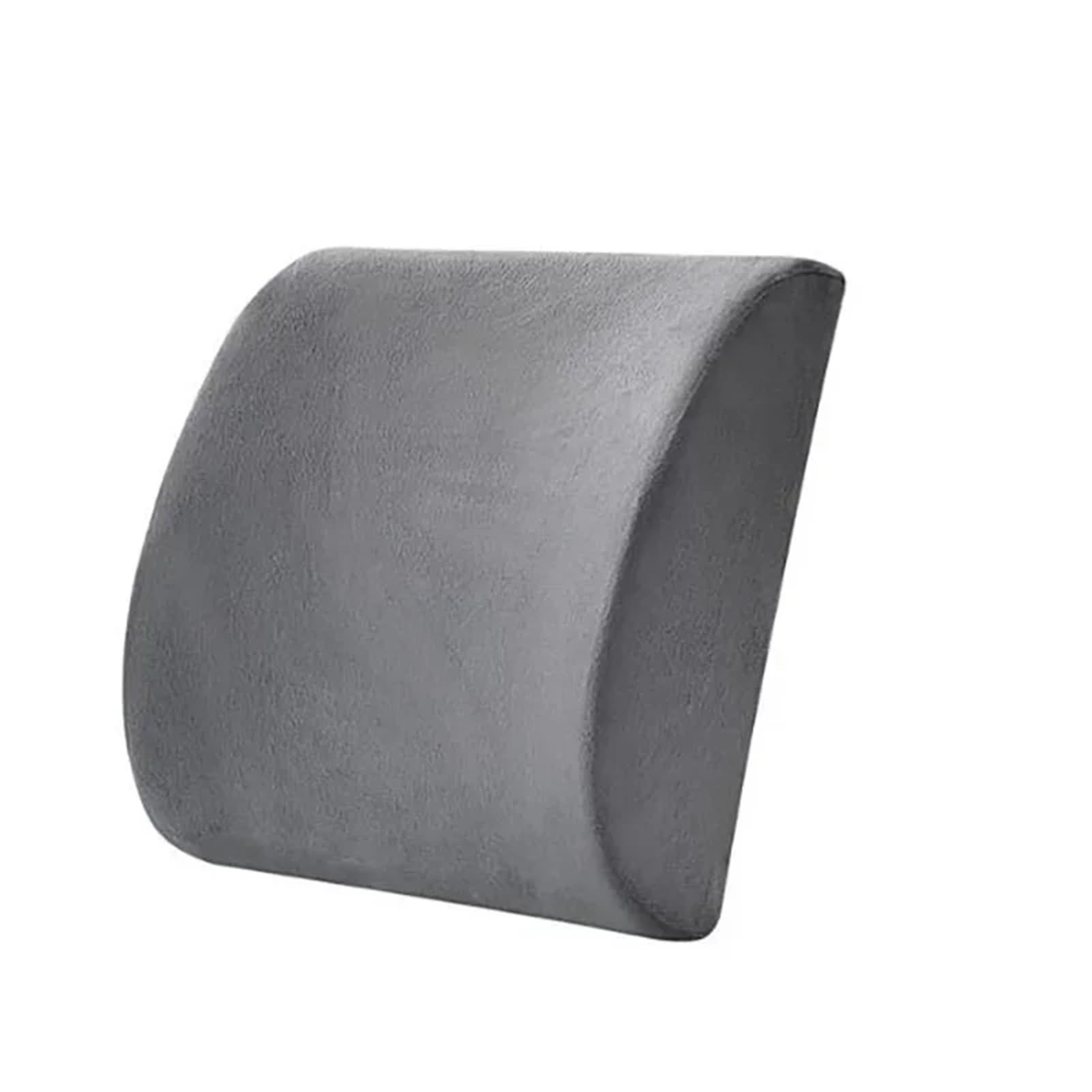 Hviyroi car seat cushion Memory Sponge Lumbar Cushion Slow Rebound Car Breathable Pillow(Velvet gray)