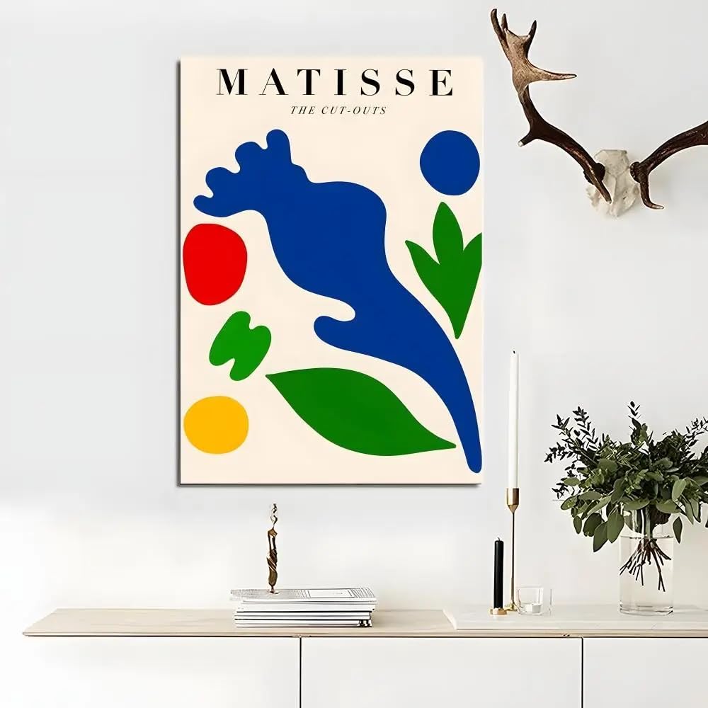 SDVIB Artist H-Henri M-Matisse Poster Wall Art Print Poster for Living Room Bedroom Home Decor Canvas Picture Painting(50x70cm/Frameless)