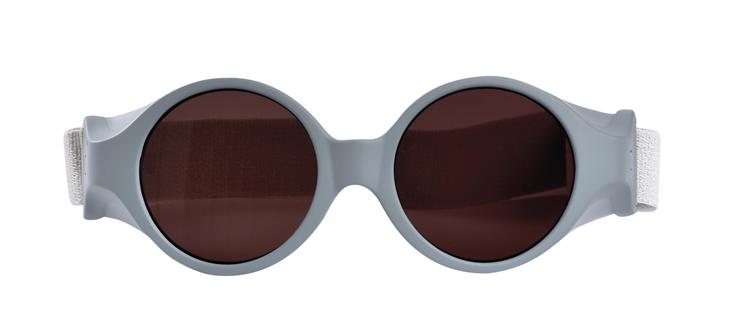 Béaba, Lunettes de soleil pour bébé 0-9 mois, Protection 100% UV - CAT 4, Protection Latérale, Confort Optimal, Bandeau élastique ajustable, Collection Glee, Galet