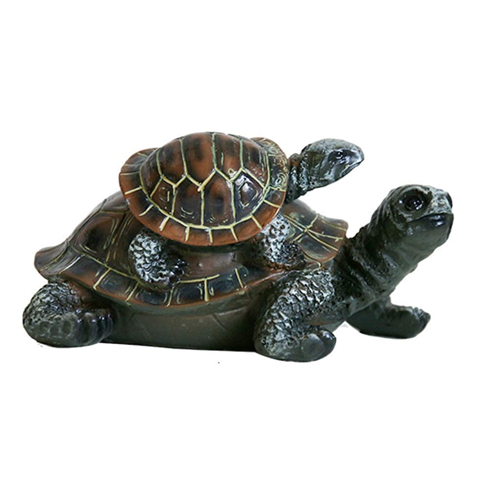 Posąg żółwia mały do figurek ogrodowych, rzeźby zwierząt Home Decor, ozdoby na zewnątrz do bajkowych dekoracji ogrodowych, A