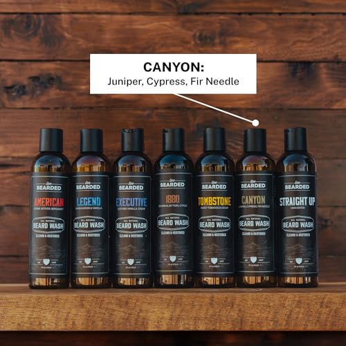 Live Bearded Beard Wash, 8 fl oz - Water-Based Face Cleanser with All-Natural Ingredients for a Gentle, Deep Clean - Made in the USA | Canyon Scent - Juniper, Cypress, Fir Needle - Image 5