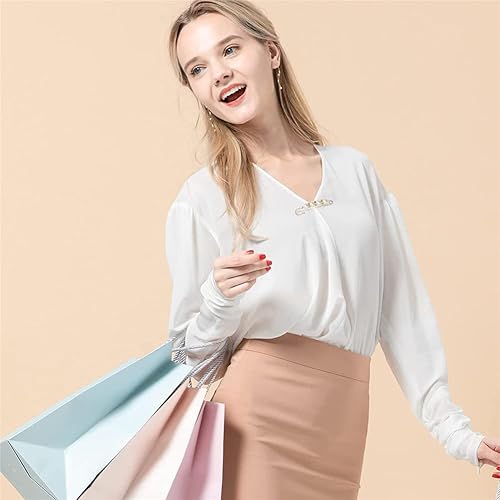 Miniatura 5 de 8 broches de perlas, broches de diamantes de imitación de perlas para mujer, broches de seguridad para ropa, suéter, chal, pantalones, extensores,